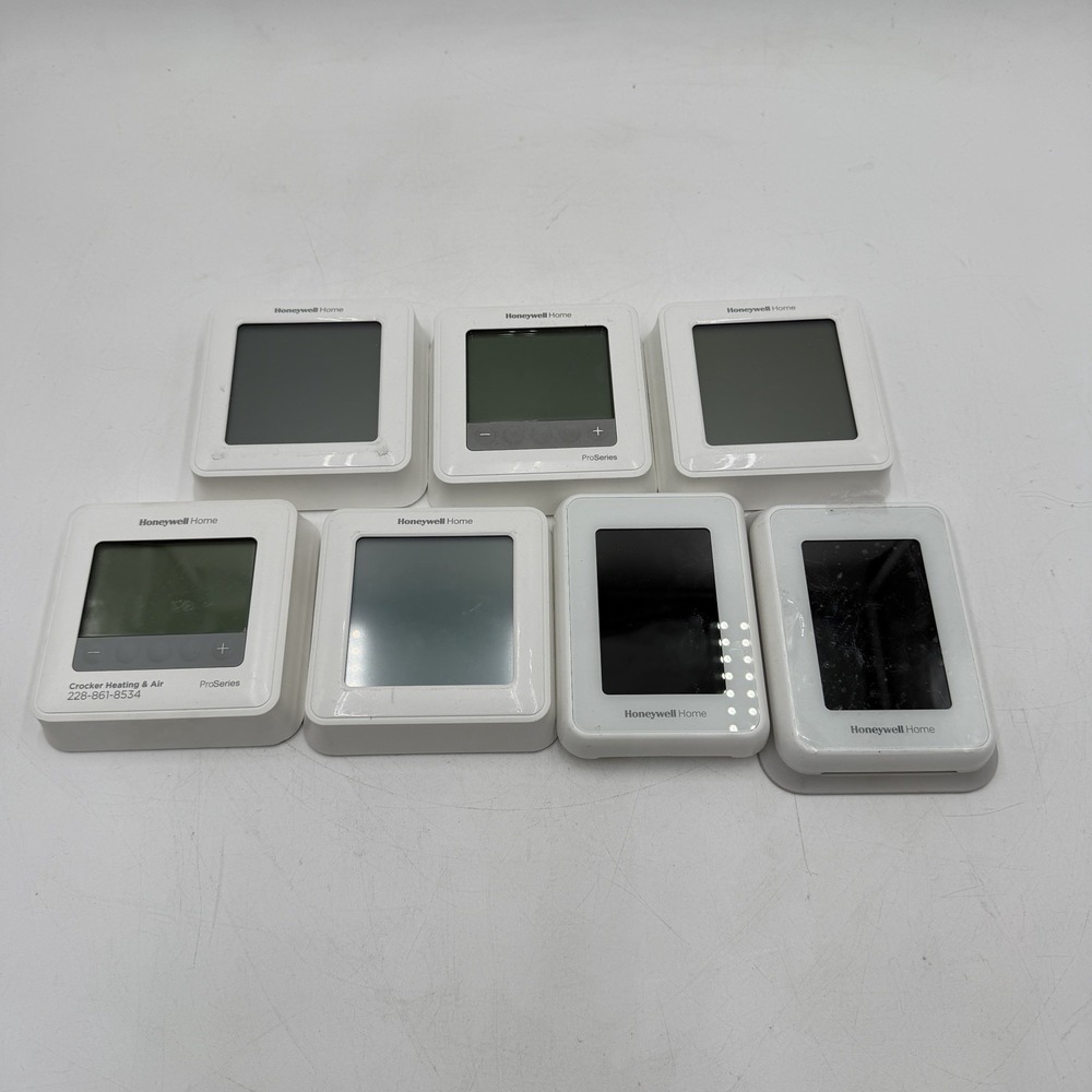 Lot Of 7 Smart Thermostats Mixed Honeywell For Parts